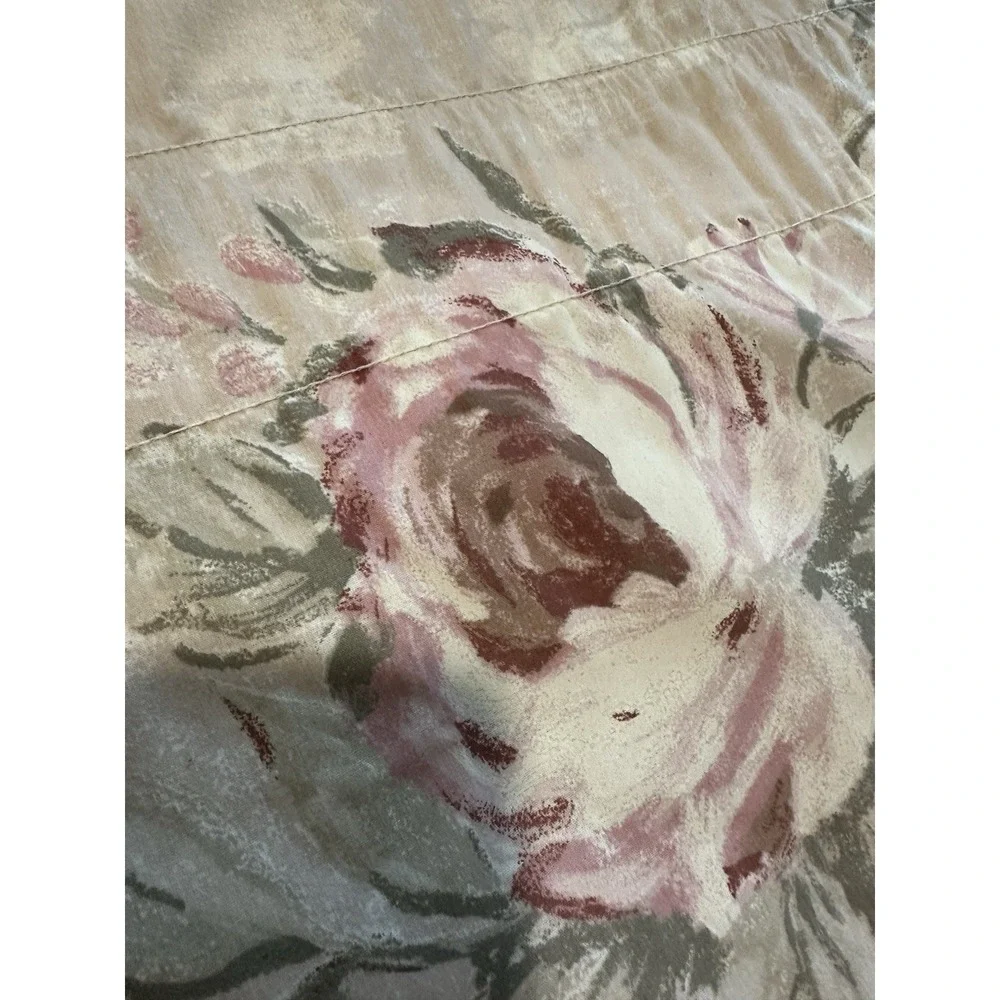 Vintage JCPenney Floral Roses Blouson Valance 84 x 18 Roses Cottagecore Grandma